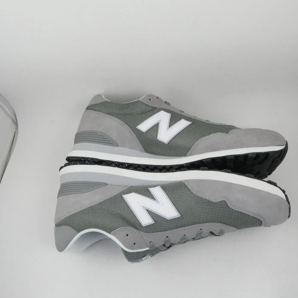 New Balance Men's US 15 Gray White 515 V3 Classic Running Sneakers NWOB